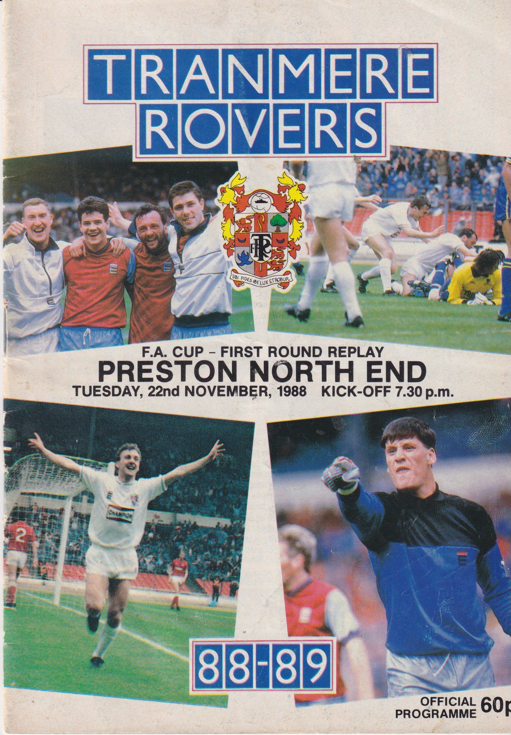 Stockport County v Tranmere Rovers match programme